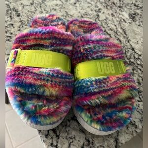 UGG Fuzzy Slippers size 7